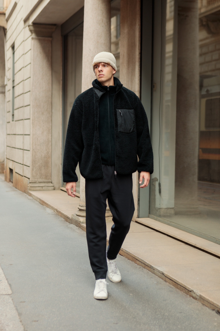 Check styling ideas for「Windproof Fleece Long-Sleeve Full-Zip