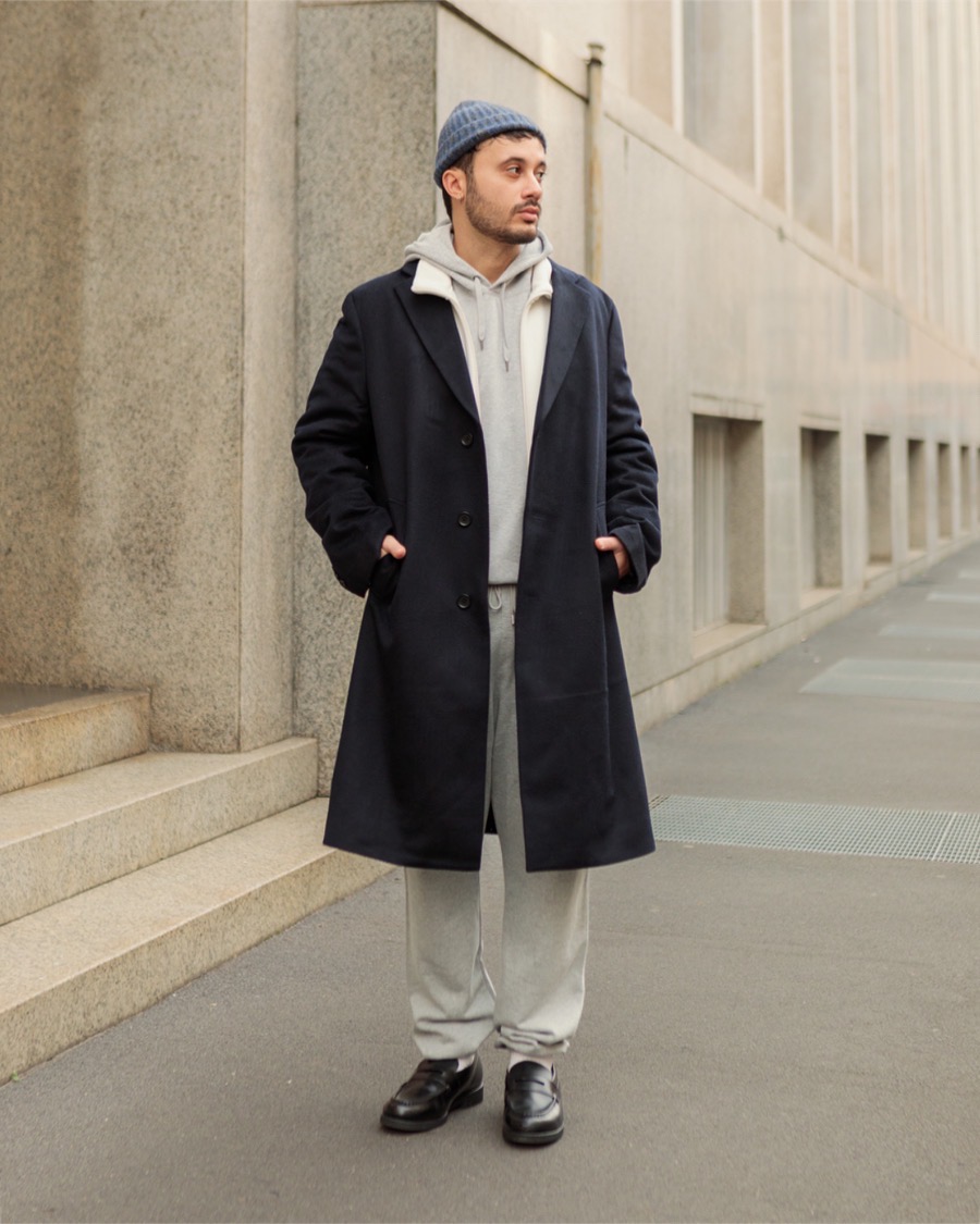 Uniqlo cashmere hot sale chesterfield coat