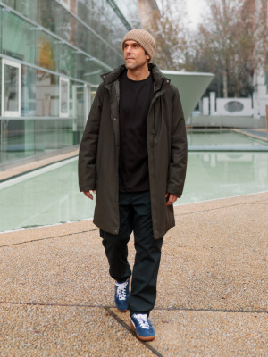 Men hybrid down coat uniqlo clearance