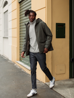 Men's Hybrid Down Parka (3D Cut) | UNIQLO ES