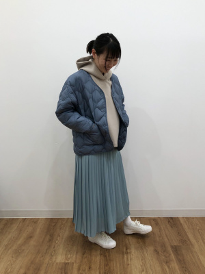 ユニクロ公式 | シフォンプリーツロングスカート（丈標準80～84cm）