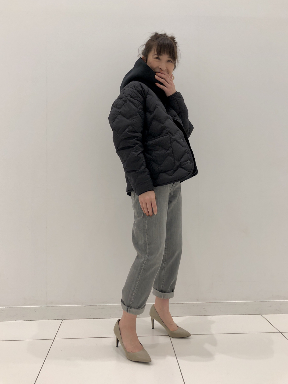 ウルトラライトダウンリラックスジャケット」の着用コーディネート