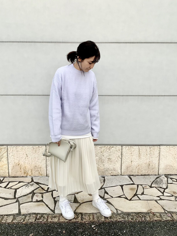 ユニクロ公式 ライトスフレヤーンモックネックセーター(長袖) UNIQLO U 18SS ユニクロ コットンモックネックセーター イエローL