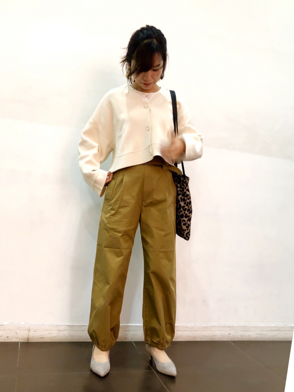 Core reboot出品 ミラノリブVネックカーディガン（長袖）（レディース）の着用