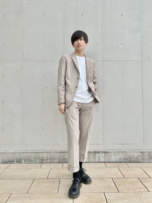 ユニクロ ×Theory ライトグレー　セットアップ+ハーフパンツ UNIQLO×Theory】わたしもハーフパンツに挑戦！(サイズに注意