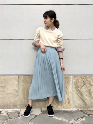 Nike Alumium (ライトブルー )プリーツスカート Nike Alumium (ライトブルー )プリーツスカートクラシック