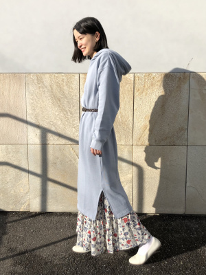 ユニクロ公式 | スウェットフーデッドワンピース（長袖）