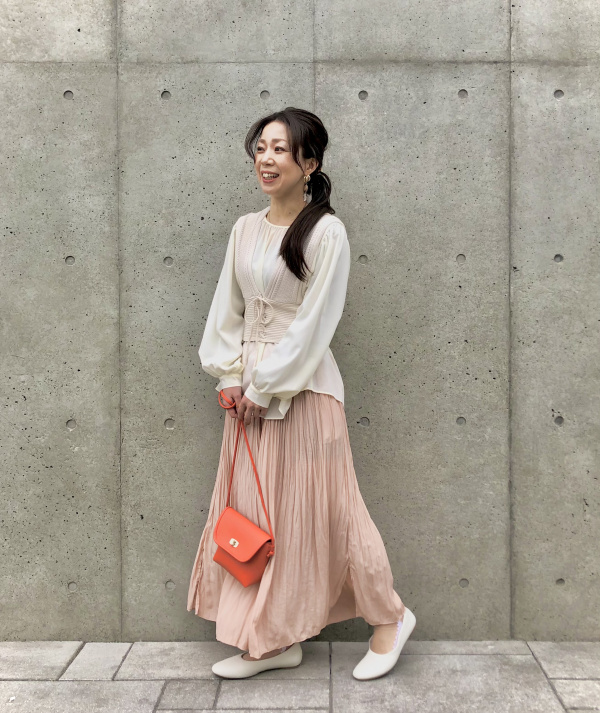 ワッシャーサテンスカートパンツ 丈標準45cm 49 Women ユニクロ