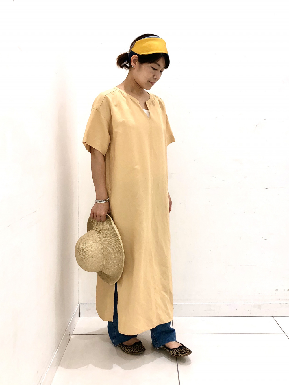 nowos シルクカフタンプリントワンピース | tspea.org