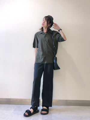 【安心の国内配送】セザンヌ 美脚 フィット ストレート パンツ ラナン RANAN UVカット/接触冷感 美脚シルエットタックパンツ