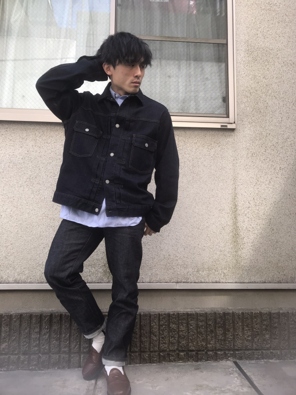 Men's 「セルビッジスリムフィットストレートジーンズ」styling ideas