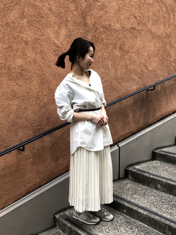 値下げ！Styling スタイリング ブルーシャツ プリーツ yori好きに