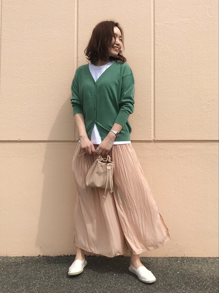 UVカットスーピマコットンVネックカーディガン（長袖）、UVカット