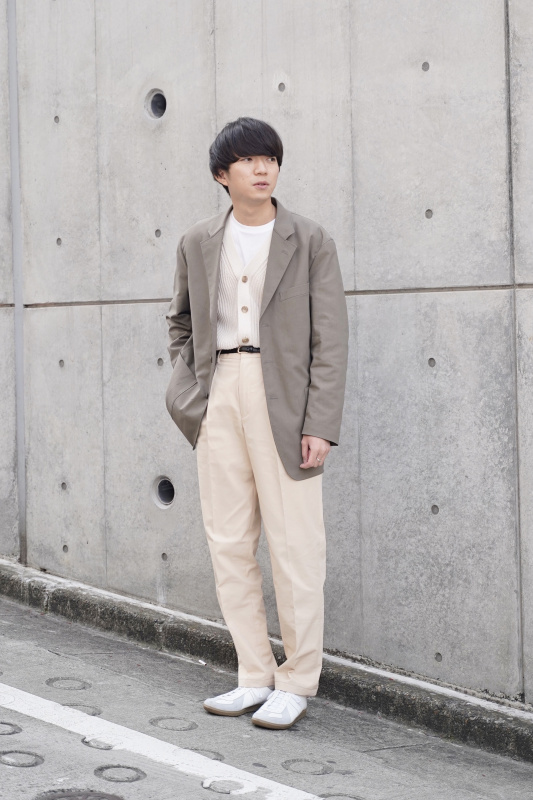 リラックスフィットテーラードジャケット」の着用コーディネート