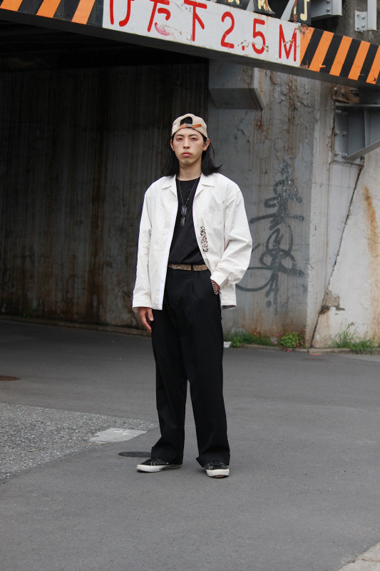 スーピマコットンオーバーサイズシャツブルゾン（長袖）（メンズ）の