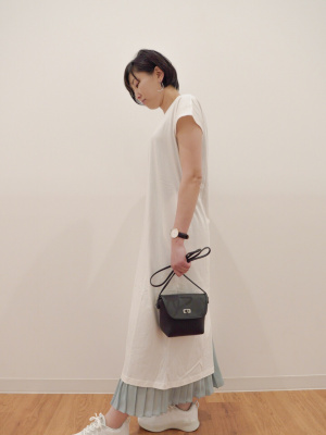 蘭ページ ユニクロ公式 | シフォンプリーツロングスカート（丈標準80～84cm）