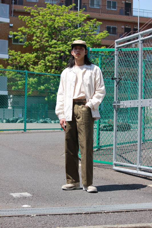 スーピマコットンオーバーサイズシャツブルゾン（長袖）（メンズ）の