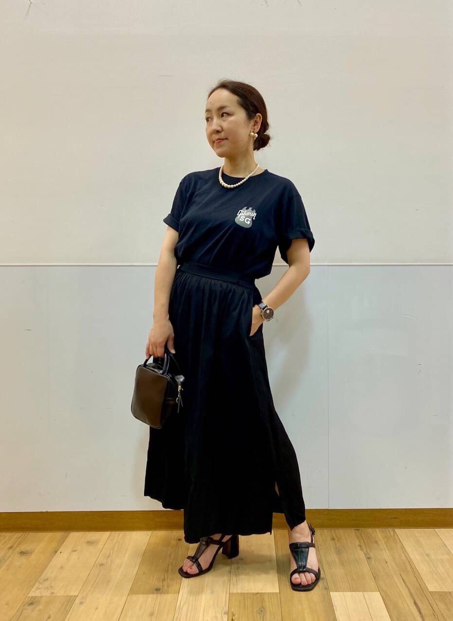 8月29日まで　エンフォルド　膝丈スカート　クラネ　ZARA ユニクロ UNIQLO ユニクロ スカート 膝丈 ロングスカート フレア ネイビー