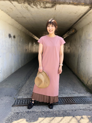 Smooth Cotton French Sleeve Long Dress | UNIQLO US