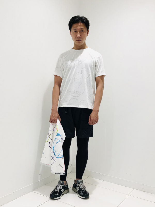 エアリズムUVカットパフォーマンスサポートタイツ（メンズ）の着用