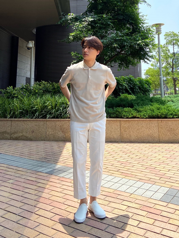 Men's 「カノコポロシャツ」styling ideas | UNIQLO US