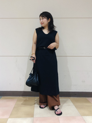 ユニクロ公式 | エアリズムコットンブラワンピース（ノースリーブ）