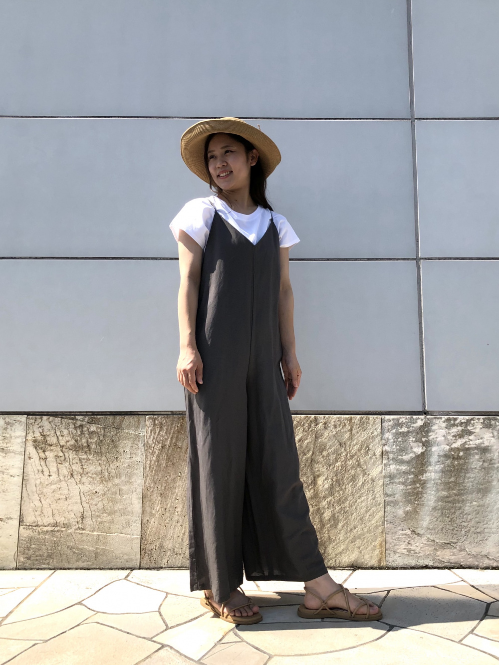 Uniqlo camisole hot sale jumpsuit