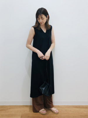 ユニクロ公式 | エアリズムコットンブラワンピース（ノースリーブ）