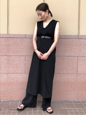 ユニクロ⭐︎マメクロゴウチ エアリズムコットンブラワンピース　L黒 ユニクロ UNIQLO mame エアリズムコットンブラワンピース S