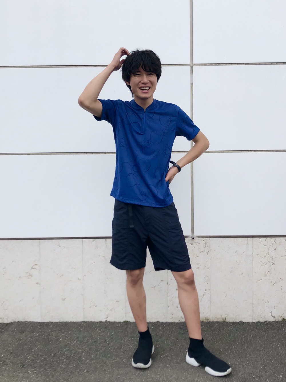 Check styling ideas for「Linen Cotton Short-Sleeve Shirt、Nylon Utility  Geared Shorts」