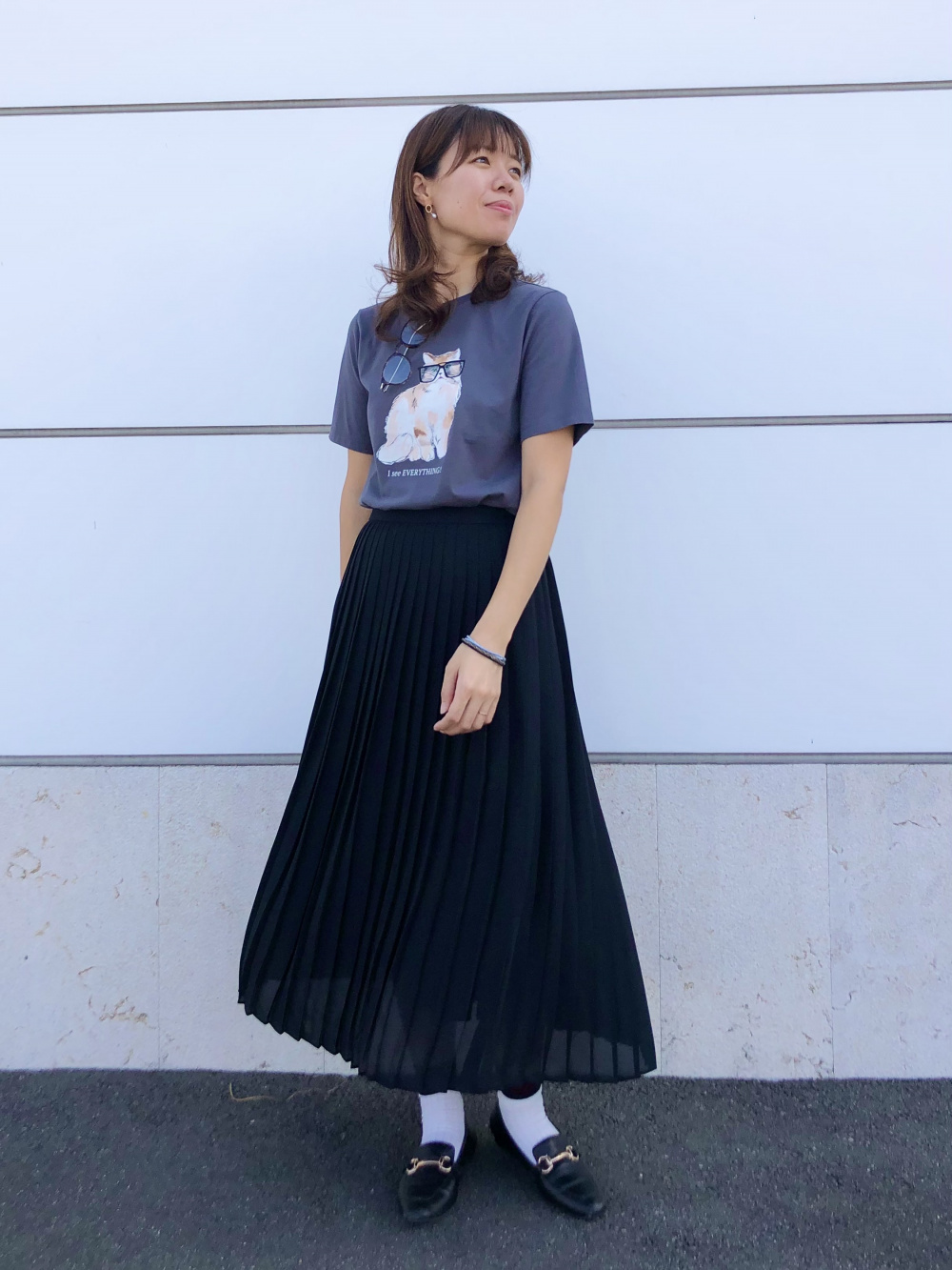 Check styling ideas for「Chiffon Pleated Long Skirt」| UNIQLO US Check styling ideas for「Chiffon Pleated Long Skirt」| UNIQLO US