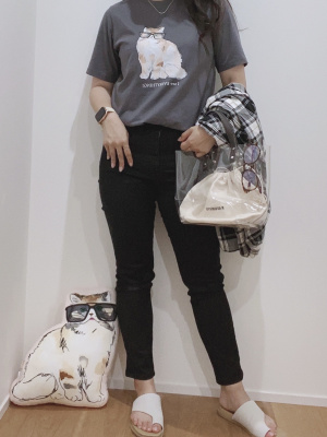 ❀user_30e61d9dさま❀　1980円　　クリーミーなお色です。 ユニクロ公式 | ハイライズスキニーアンクルジーンズ（ビューティー