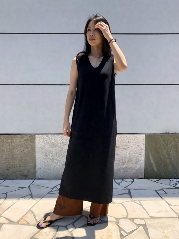 ユニクロ公式 エアリズムコットンブラワンピース ノースリーブ