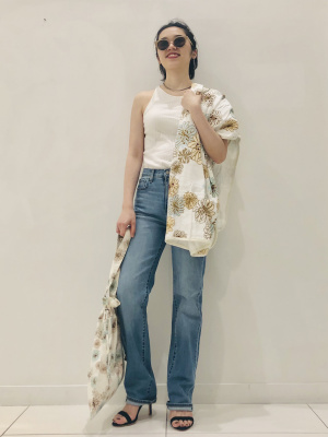 ユニクロ公式 | ワイドリブブラタンクトップ（コットン）