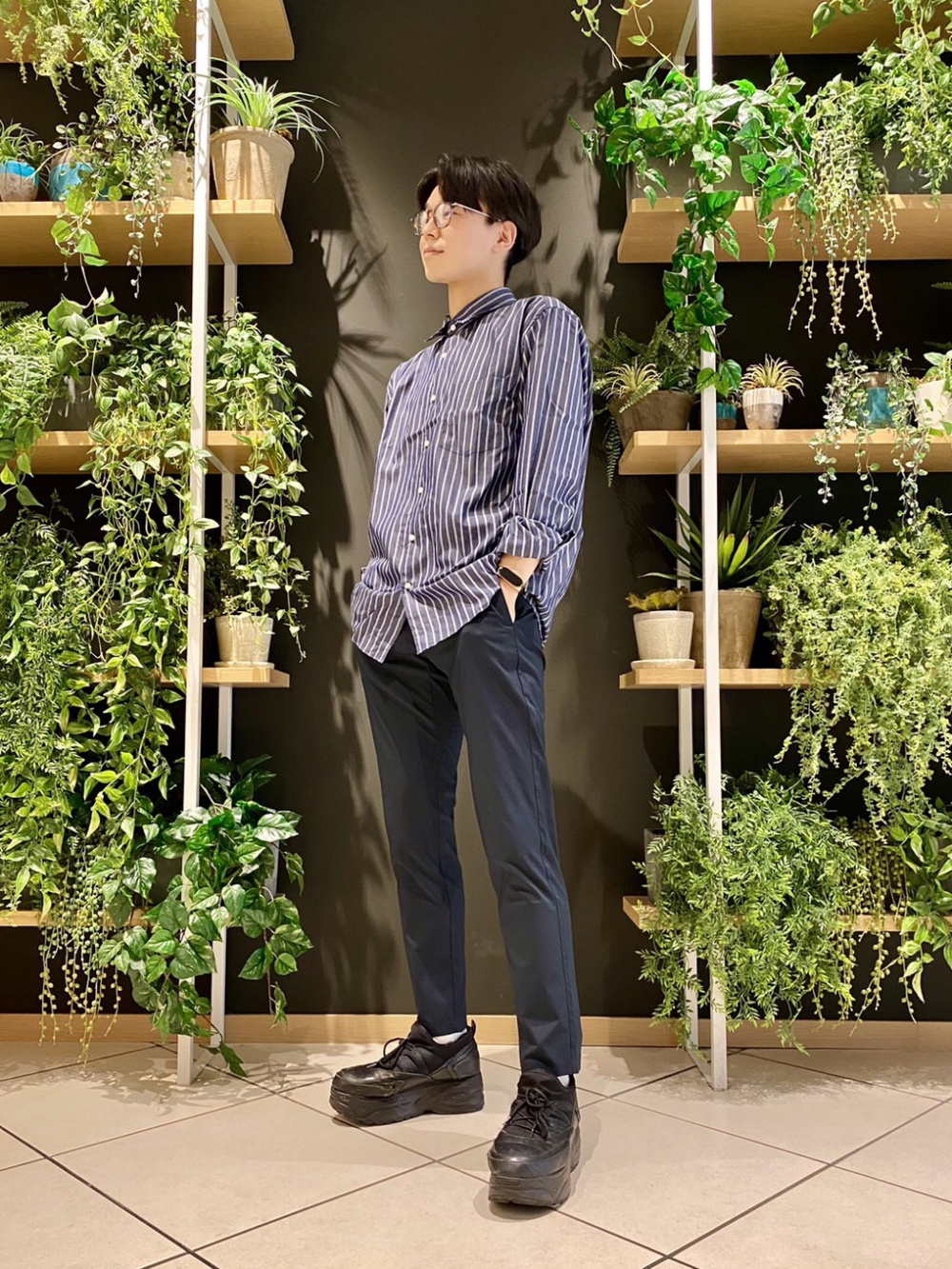 オープンカラーシャツ（半袖）、感動イージーパンツ （丈72～78cm