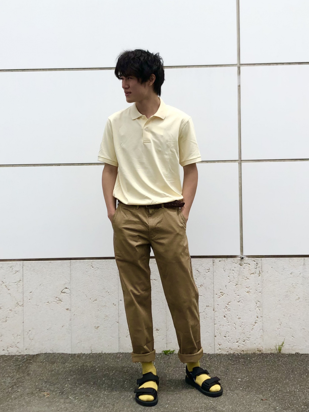 Check styling ideas for「Dry Pique Short-Sleeve Polo Shirt、AirSense Pants  (Ultra Light Pants) (Cotton Like)」