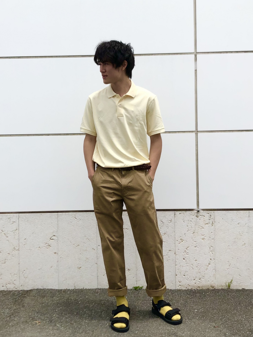 Check styling ideas for「Dry Pique Short Sleeve Polo Shirt