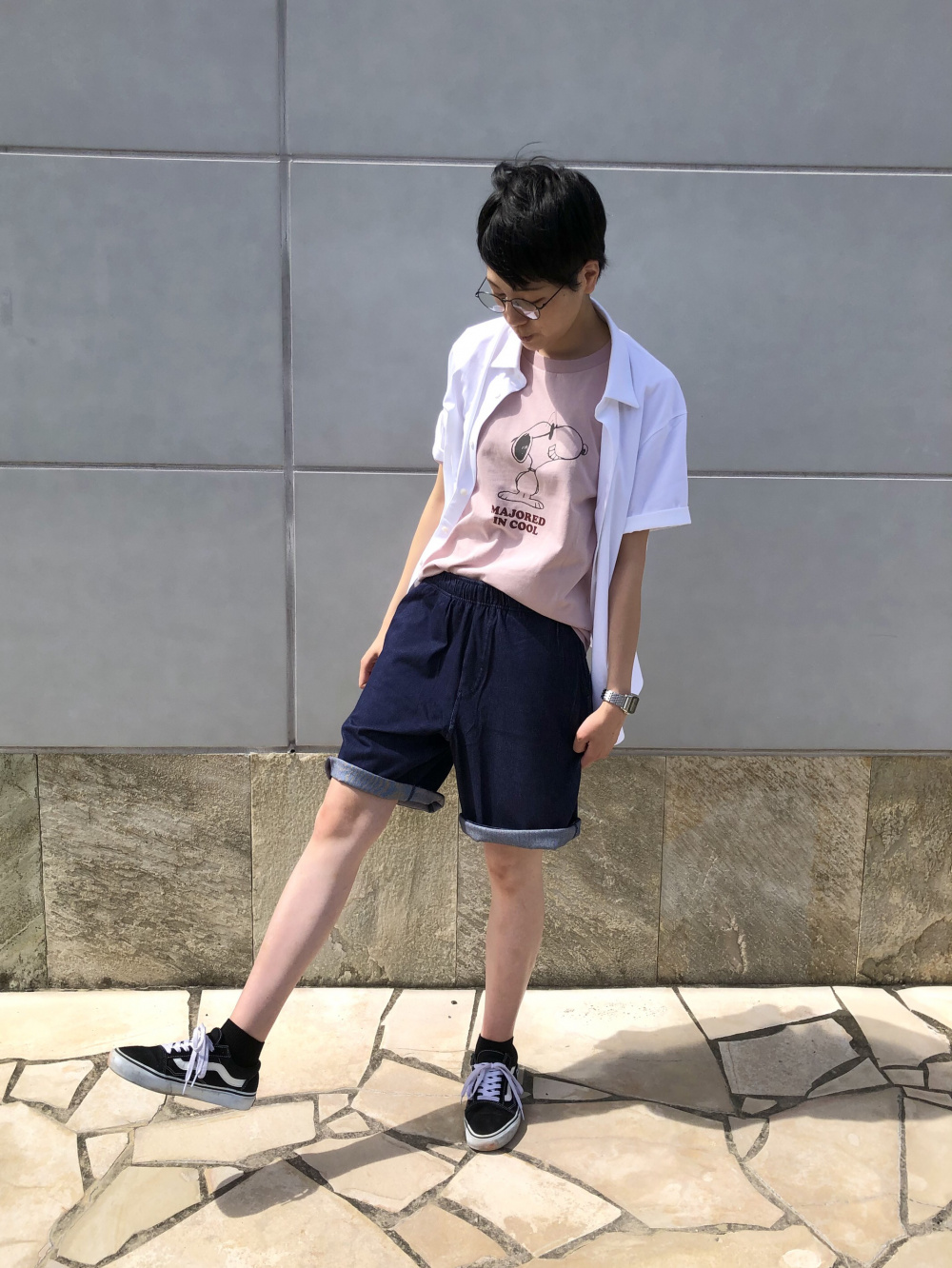 Check styling ideas for「AIRism Full Open Short-Sleeve Polo Shirt
