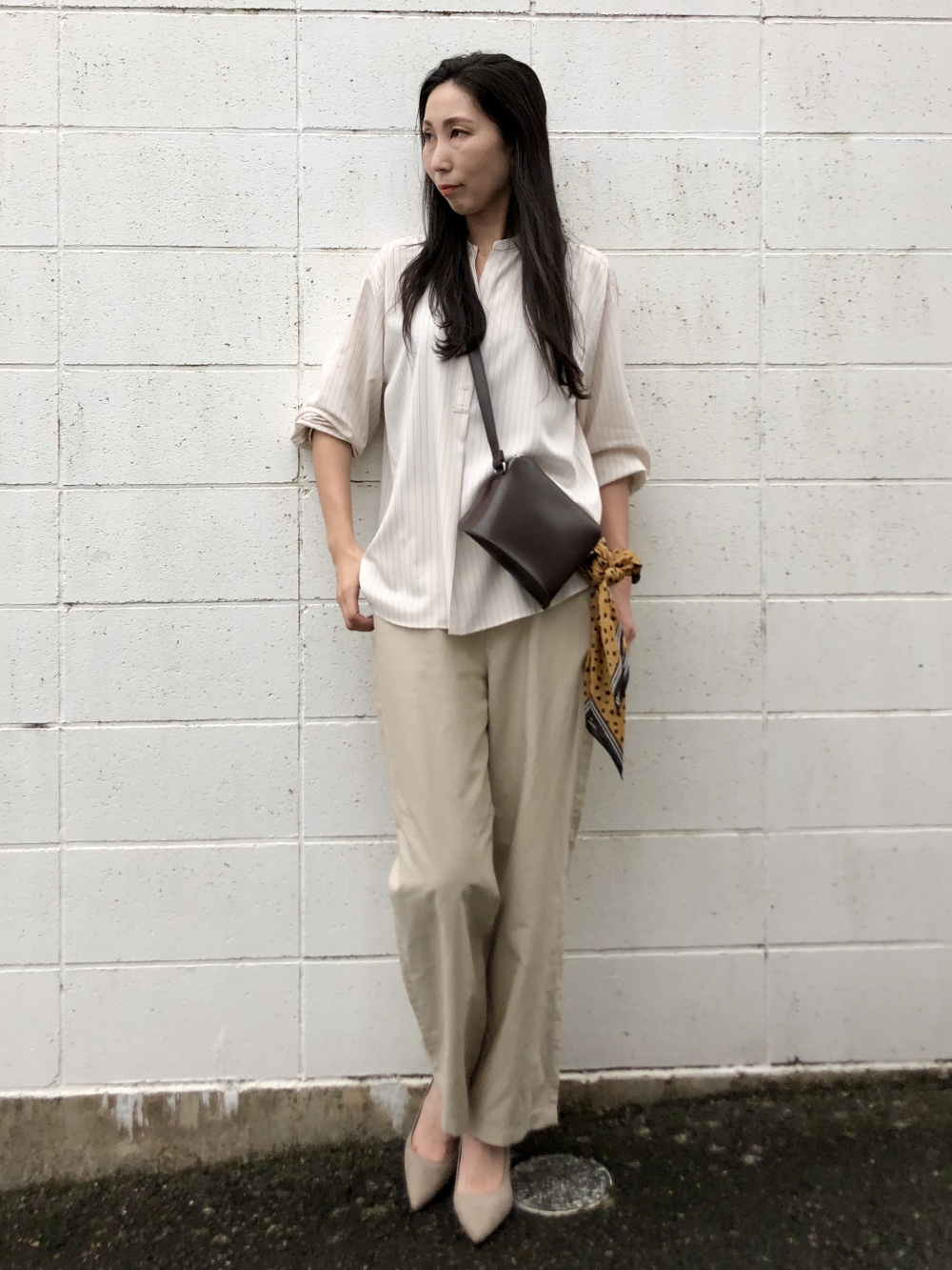 Check styling ideas for「Linen Blend Relaxed Straight Pants