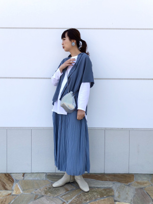 ユニクロ公式 | ワッシャーサテンスカートパンツ（丈45cm～49㎝）