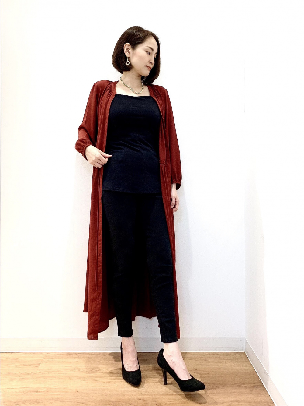 エアリズムコットンブラキャミソール」の着用コーディネート| ユニクロ公式