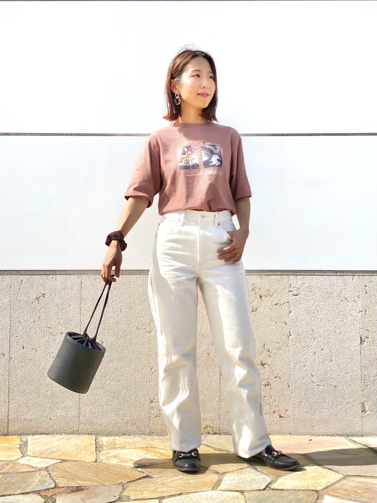 Check styling ideas for「U Regular-Fit Straight Jeans、Cotton Long