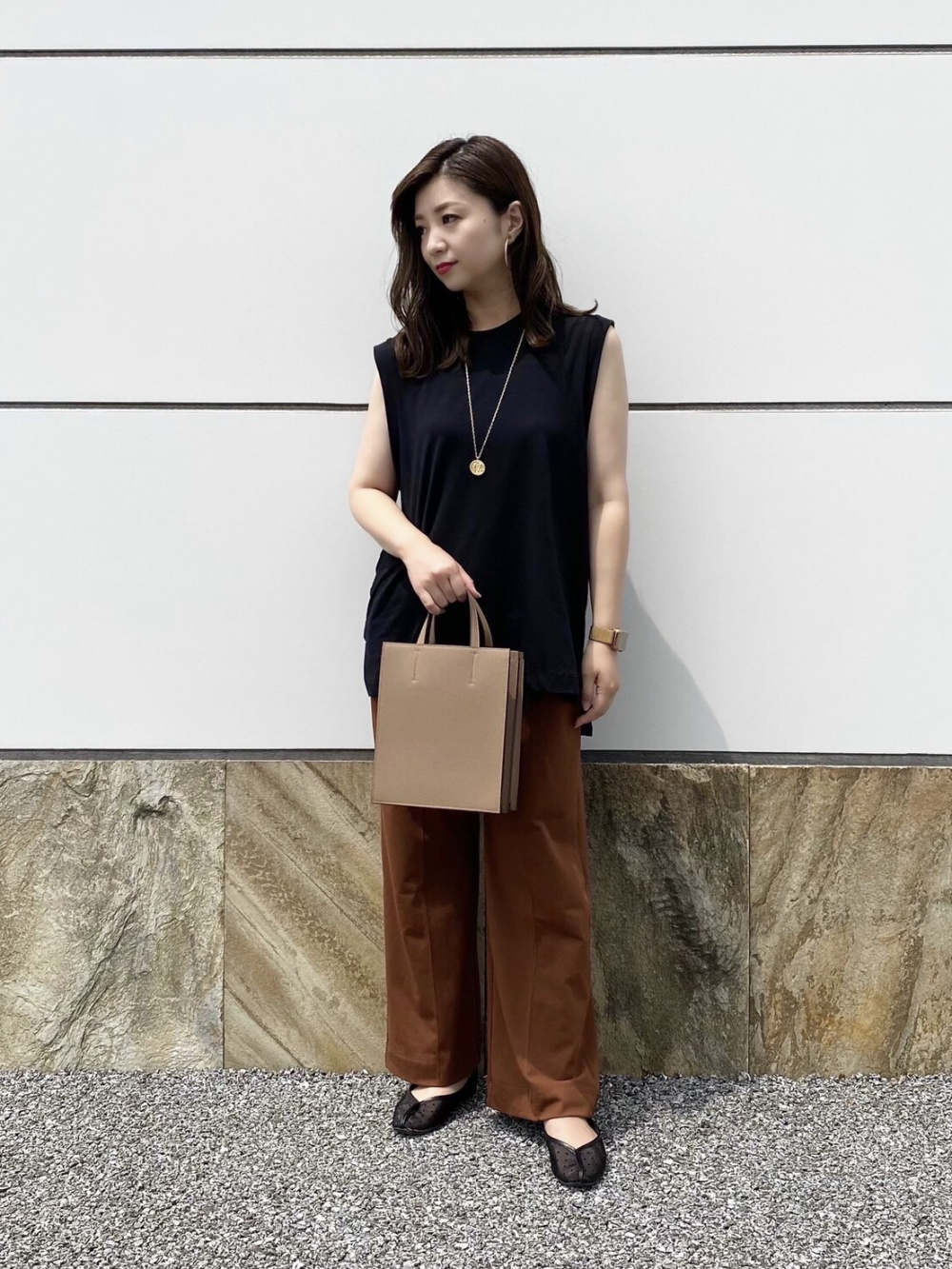 Check styling ideas for「Mame Kurogouchi AIRism Cotton Pleated