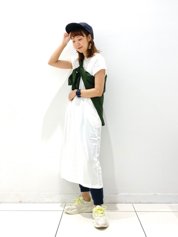 スムースコットンフレンチスリーブロングワンピース 半袖 Women ユニクロ