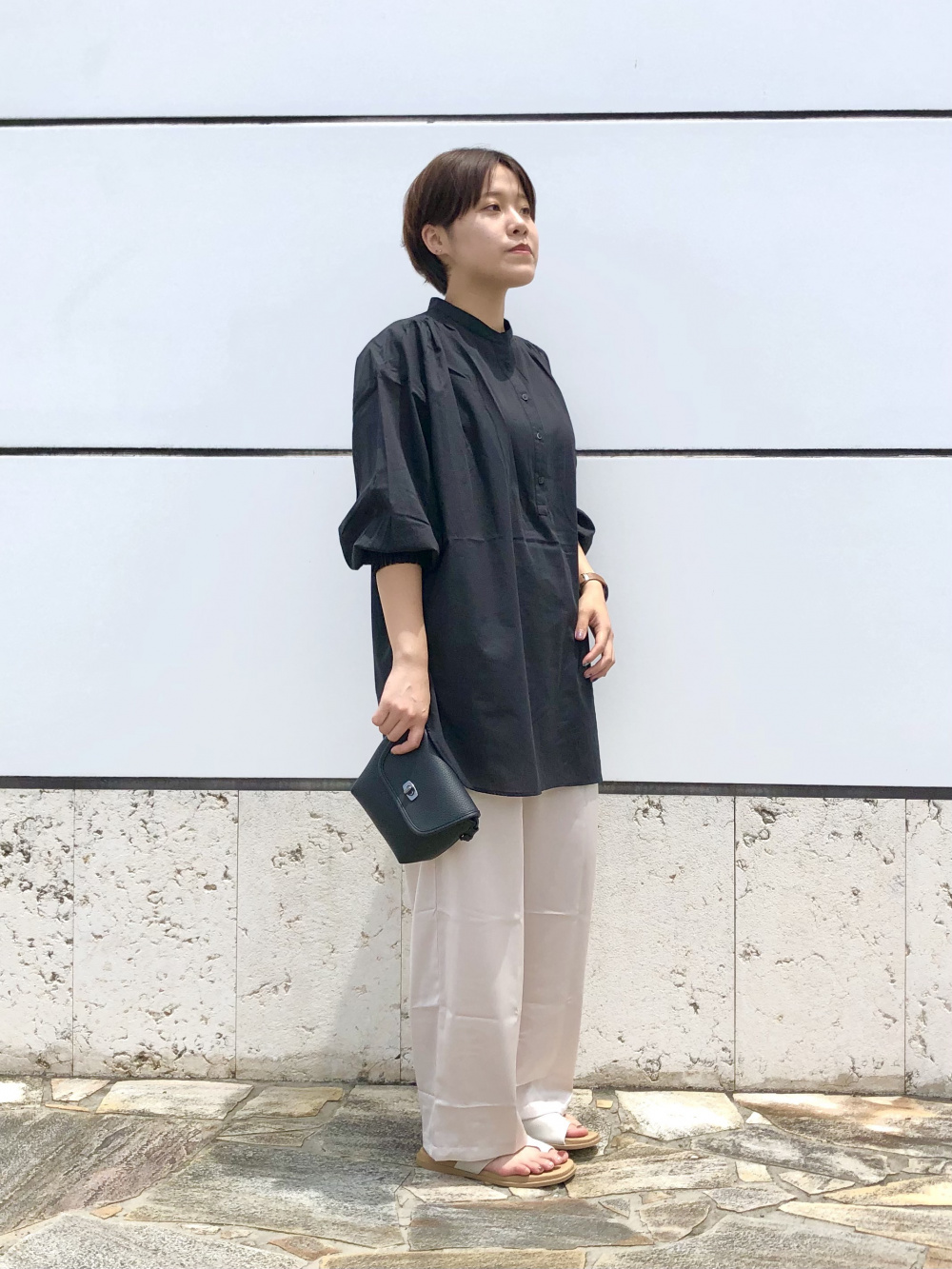 Check styling ideas for「3D Knit Sleeveless Cocoon Dress (Mame