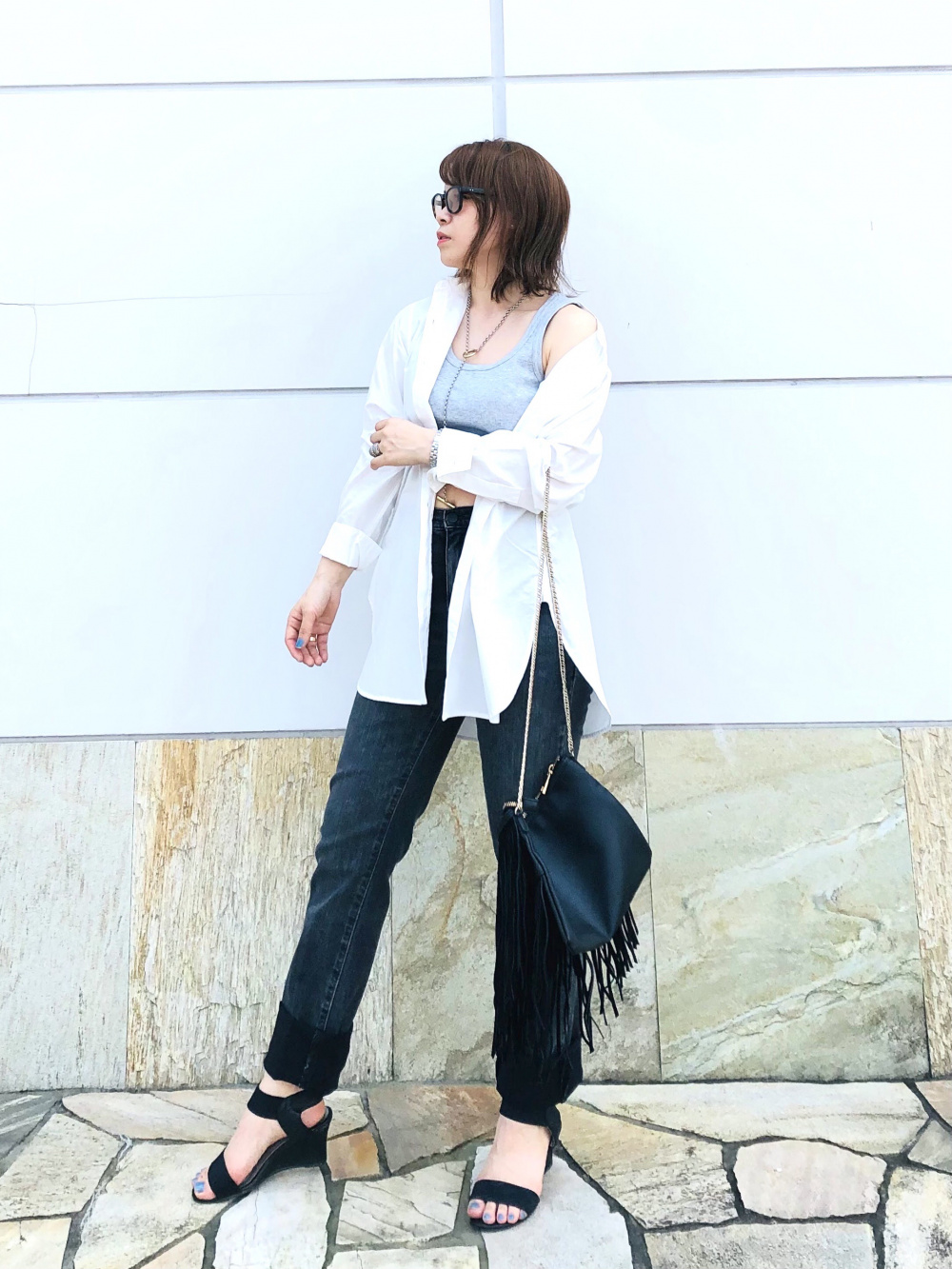 Check styling ideas for「Dry Ribbed Tank Top」