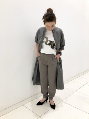 ユニクロ公式 | コットンギャザーロングシャツワンピース（長袖）