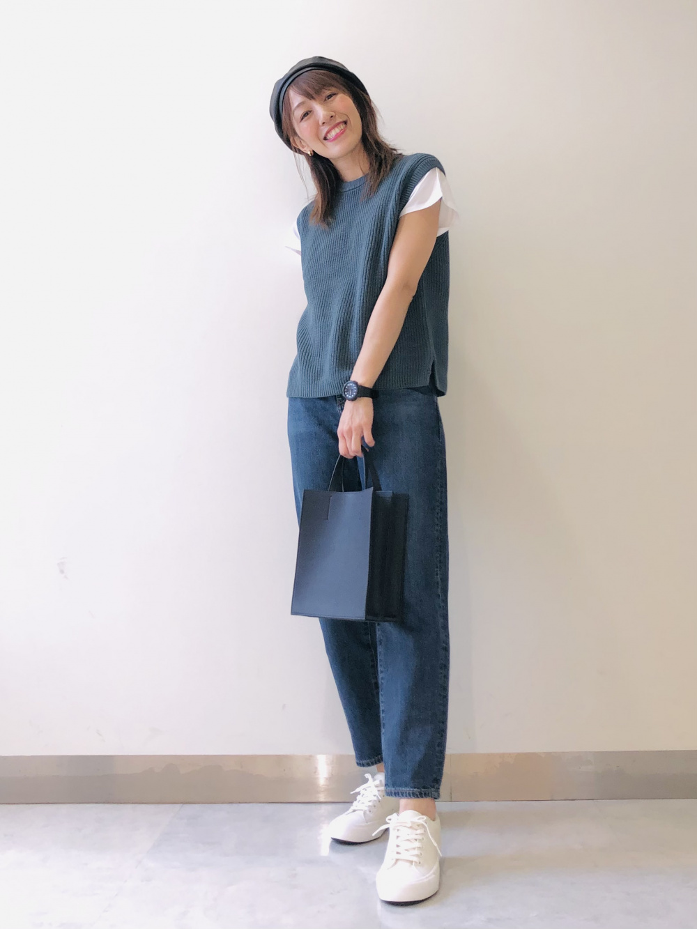 Check styling ideas for「Mame Kurogouchi AIRism Cotton Open Back