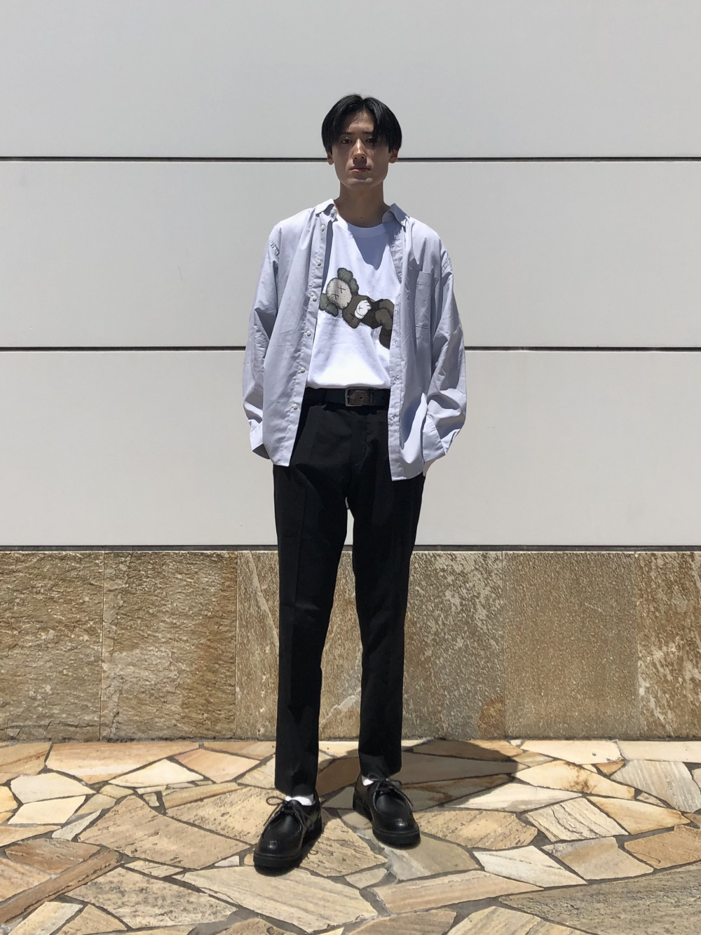 ユニクロ 感動ジャケット パンツ セット コットンライク ネイビー