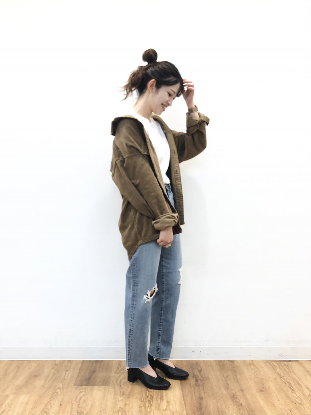 Check styling ideas for「Corduroy Long-Sleeve Work Shirt、Utility Corduroy  Work Pants」